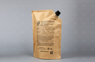 کیسه کیسه دهانه کاغذ کرافت با اندازه و طراحی سفارشی برای بسته بندی مایع آبمیوه