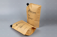 کیسه کاغذ کرافت چاپ شده سفارشی کیسه پرکن روغن نارگیل قابل بازیافت