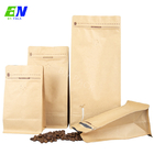 کیسه های بسته بندی دانه های قهوه 8 طرفه مهر و موم سفارشی چاپ شده سفارشی قابل بازیافت با دریچه و زیپ