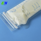 کیسه شیر مادر پلاستیکی مقاوم در برابر دمای بالا با زیپ معمولی برای پر کردن شیر مایع