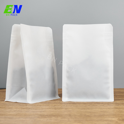 چاپ سفارشی مواد پلی اتیلن کیسه 100٪ قابل بازیافت کیسه قهوه کف تخت با دریچه